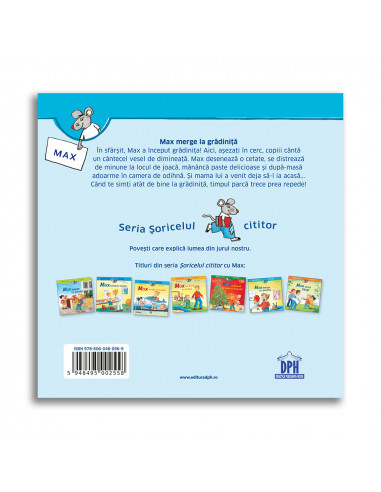 Soricelul cititor - Max merge la gradinita,978-606-048-096-9
