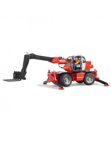 BRUDER - STIVUITOR TELESCOPIC CU ACCESORII MANITOU MRT BRUDER - STIVUITOR TELESCOPIC CU ACCESORII MANITOU MRT
