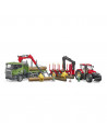 BRUDER - CAMION FORESTIER SCANIA R-SERIES CU MACARA DE