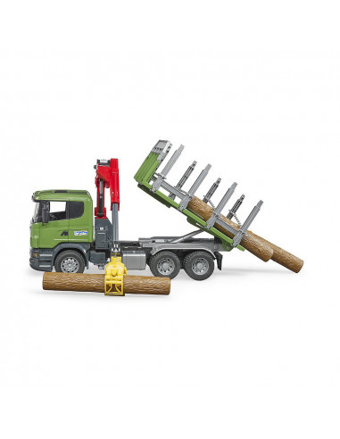 BRUDER - CAMION FORESTIER SCANIA R-SERIES CU MACARA DE