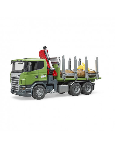 BRUDER - CAMION FORESTIER SCANIA R-SERIES CU MACARA DE