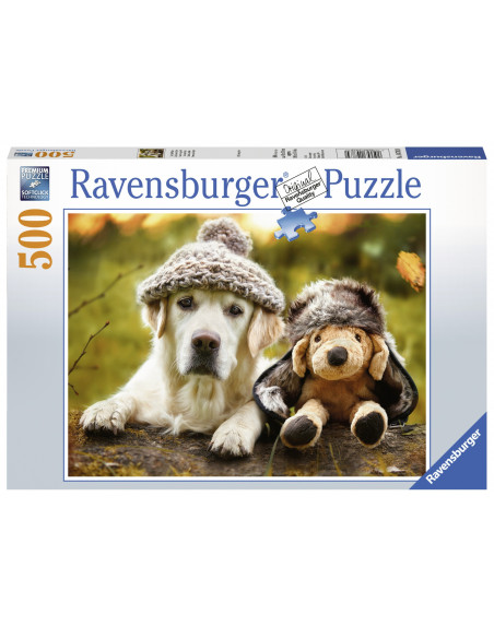 PUZZLE LABRADOR CU PALARIE, 500 PIESE,RVSPA14783
