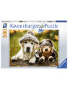PUZZLE LABRADOR CU PALARIE, 500 PIESE,RVSPA14783