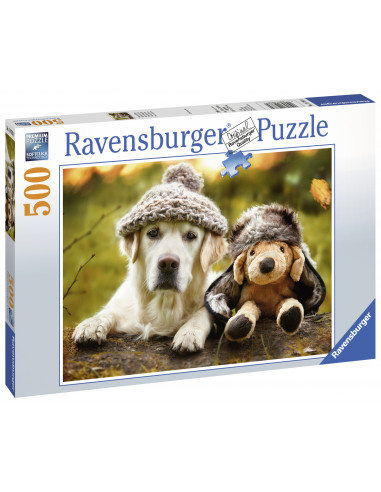 PUZZLE LABRADOR CU PALARIE, 500 PIESE,RVSPA14783