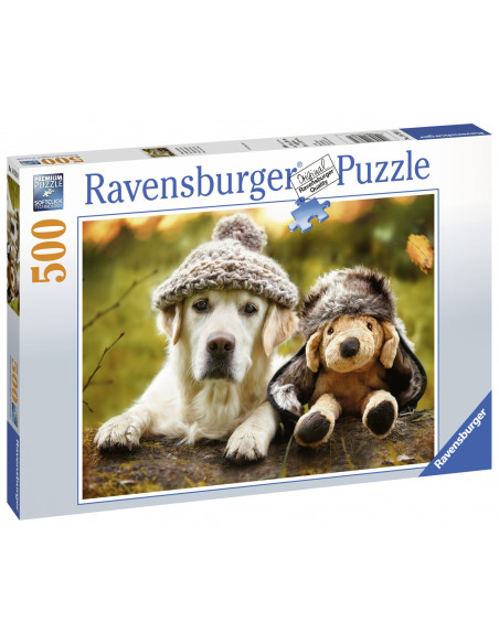 PUZZLE LABRADOR CU PALARIE, 500 PIESE,RVSPA14783