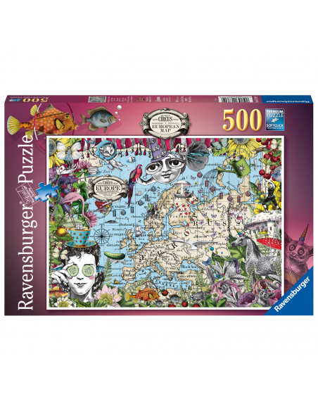 PUZZLE HARTA EUROPEI, 500 PIESE,RVSPA16760