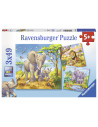 Puzzle Animale, 3X49 Piese,RVSPC08003