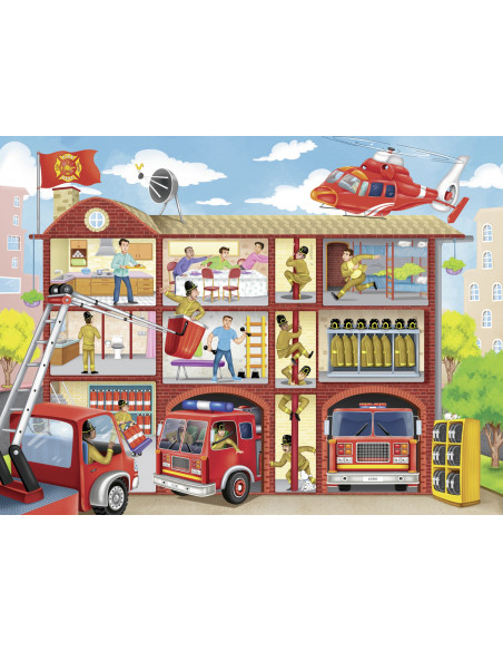 PUZZLE POMPIERI SALVATORI,100 PIESE,RVSPC10404