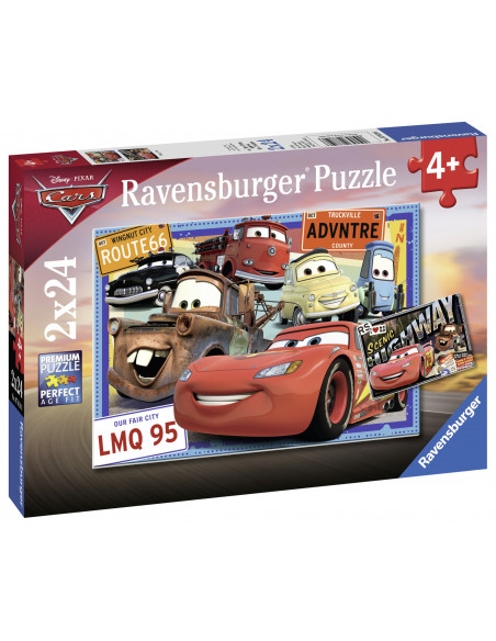 PUZZLE CARS, 2x24 PIESE,RVSPC07819