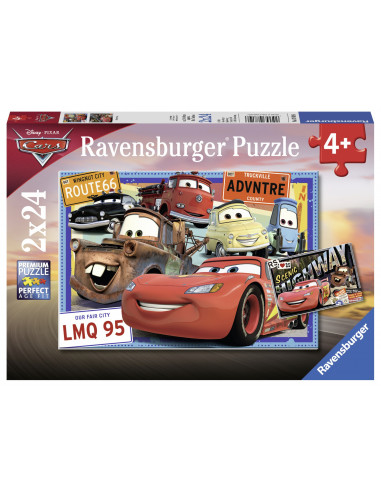PUZZLE CARS, 2x24 PIESE,RVSPC07819