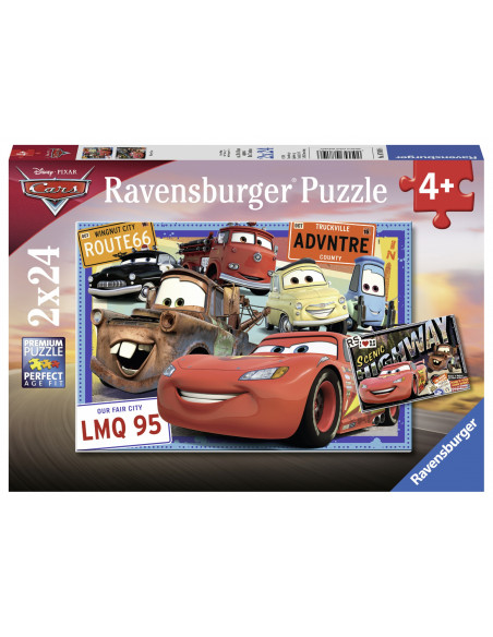 PUZZLE CARS, 2x24 PIESE,RVSPC07819