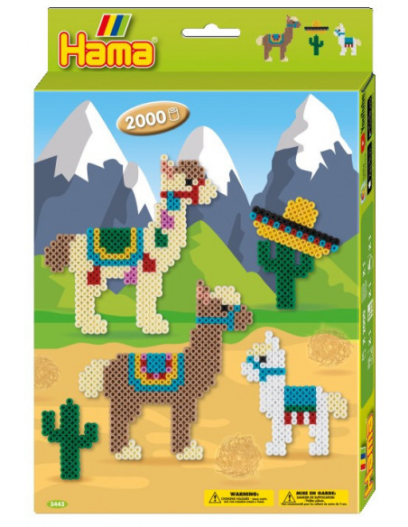 Set de 2000 margele HAMA MIDI cu 1 planseta de lucru in cutie