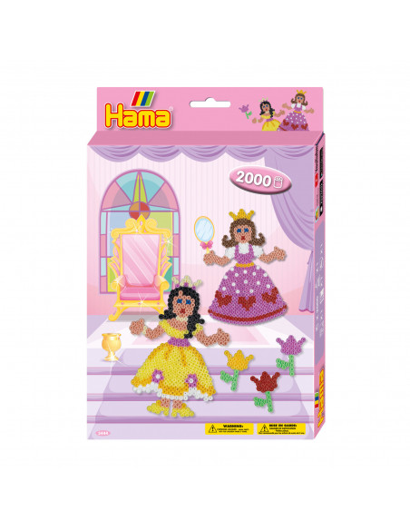 PRINTESA - 2000 Margele de calcat Hama midi + 1 planseta in