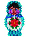 Papusi rusesti - set de 2000 margele Hama mini in blister,Ha5509