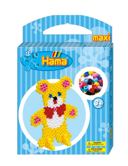 Ursuletul - set cu 350 margele Hama maxi in cutie,Ha8761
