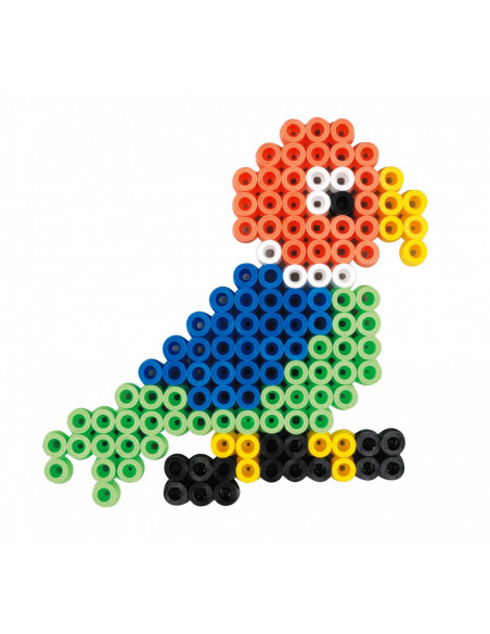 Papagal - set cu 350 margele Hama maxi in cutie,Ha8771