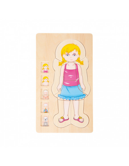 Puzzle multistrat de anatomie - fata,L5814