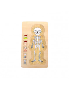 Puzzle multistrat de anatomie - baiat,L5842 2