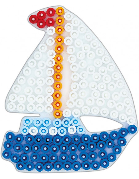 Planseta pentru margele Hama midi - barca cu panze,Ha333