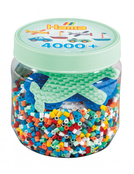 Set de 4000 margele de calcat Hama midi si 3 plansete in