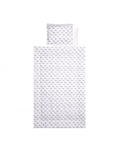 Set lenjerie pat 4 piese, bumbac ranforce, Grey