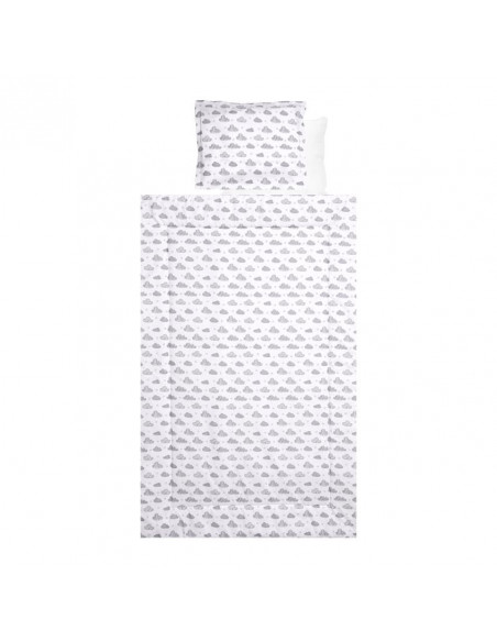 Set lenjerie pat 4 piese, bumbac ranforce, Grey