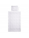 Set lenjerie pat 4 piese, bumbac ranforce, Grey