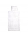 Set lenjerie pat 4 piese, bumbac ranforce, Latte