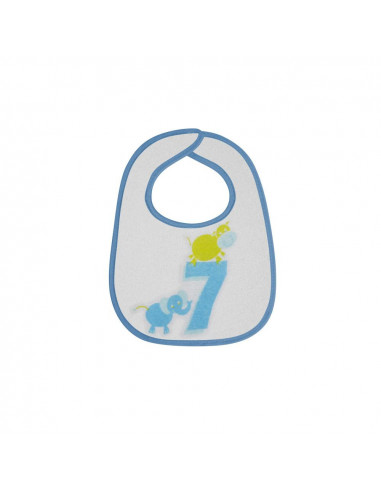 Set 7 bavete, small, bumbac, inchidere cu arici, culori Set 7 bavete, small, bumbac, inchidere cu arici, culori