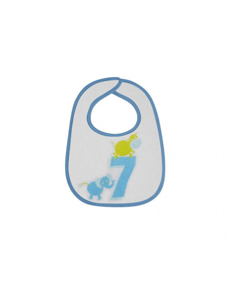 Set 7 bavete, small, bumbac, inchidere cu arici, culori Set 7 bavete, small, bumbac, inchidere cu arici, culori