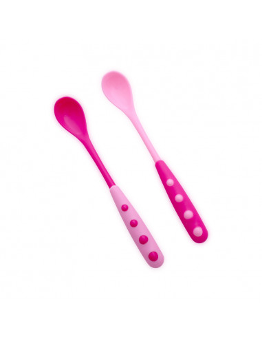 Set 2 lingurite cu manere lungi, culori diferite,1023046