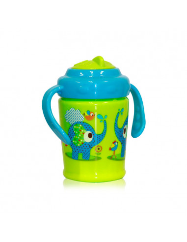 Cana cu manere, supapa anticurgere si pai 270 ml, culori
