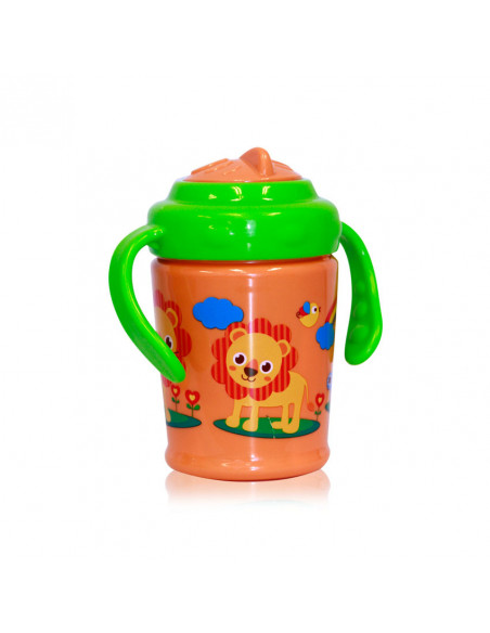 Cana cu manere, supapa anticurgere si pai 270 ml, culori