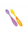 Set 2 lingurite flexibile cu maner anatomic, culori