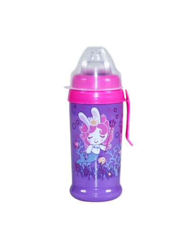 Cana anticurgere cu picurator moale si clips de agatare 350 ml