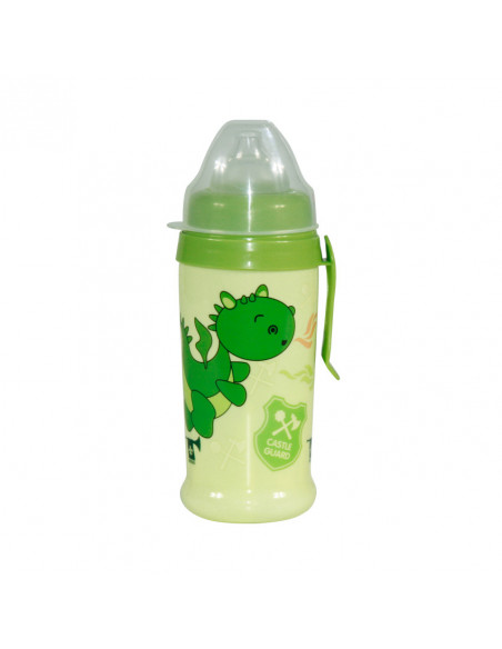 Cana anticurgere cu picurator moale si clips de agatare 350 ml