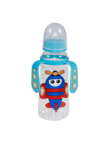 Biberon cu 2 manere 250 ml, culori diferite,1020066