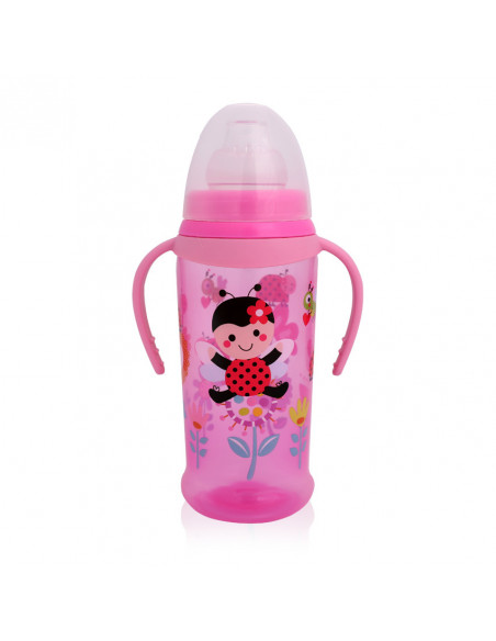Cana cu curgere continua, cioc moale si 2 manere 350 ml, culori