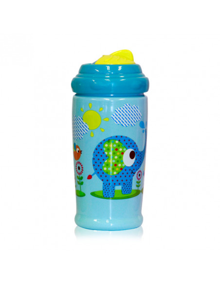 Cana anticurgere cu pai 300 ml, culori diferite,1020058