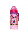Biberon anticurgere cu clips de agatare 360 ml, culori
