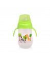Biberon anticurgere cu toarte si gat larg 260 ml, culori