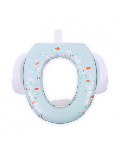 Reductor moale pentru toaleta, cu manere, White
