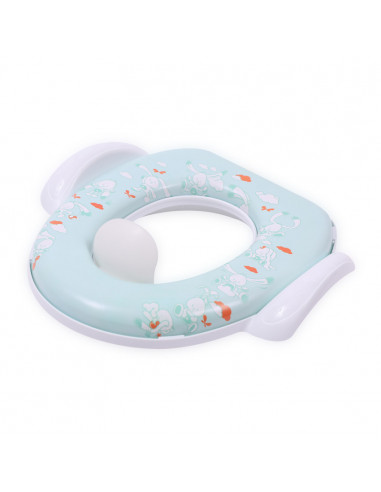 Reductor moale pentru toaleta, cu manere, White