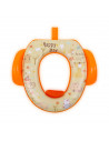 Reductor moale pentru toaleta, cu manere, Orange