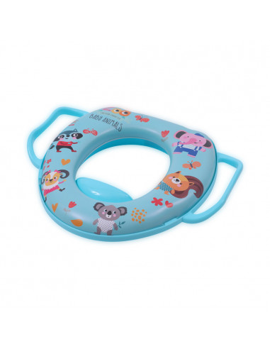 Reductor moale pentru toaleta, cu manere, Blue,10130680003