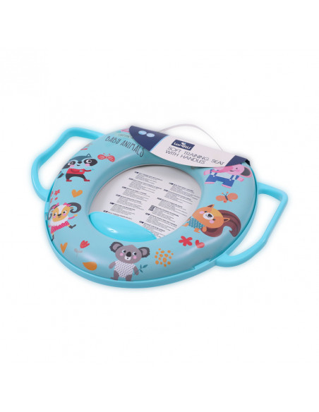 Reductor moale pentru toaleta, cu manere, Blue,10130680003