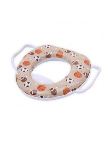 Reductor moale pentru toaleta, cu manere, White,10130680002