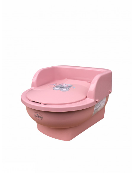 Minitoaleta pentru copii, Bear Dark Pink,10130450241