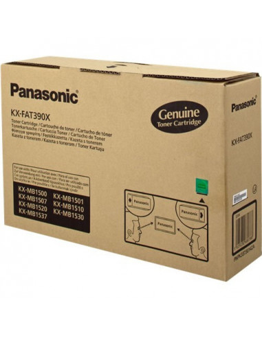 Cartus Toner Original Panasonic KX-FAT390X Black, 1500 Cartus Toner Original Panasonic KX-FAT390X Black, 1500
