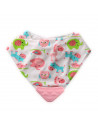 Baveta tip bandana, cu jucarie dentitie, bumbac, Imprimeuri